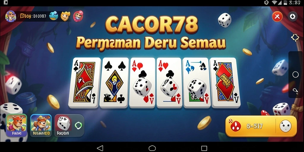 Screenshot gameplay menarik dari CACOR78 yang menunjukkan kualitas grafisnya.
