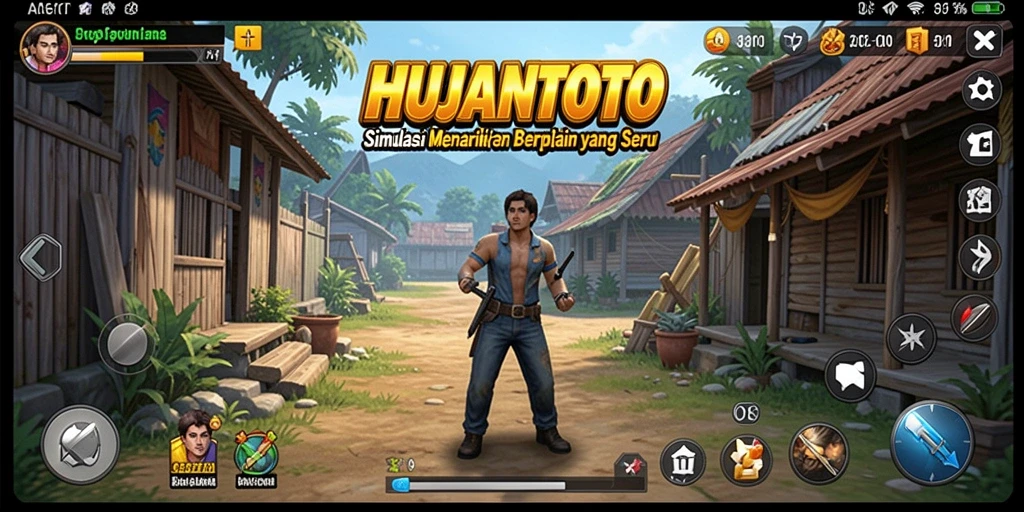 Tampilan gameplay HUJANTOTO yang menarik dan interaktif.
