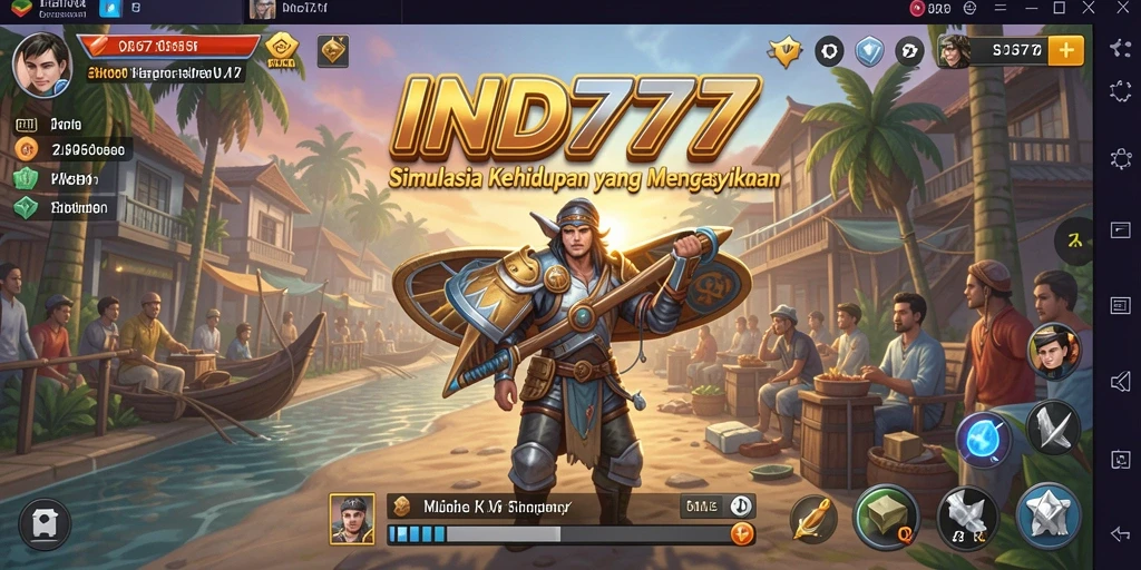 Tampilan gameplay yang menarik dan interaktif dalam IND777.