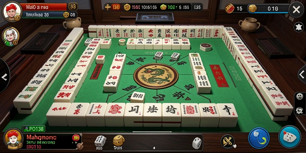 Tampilan gameplay LPO138 yang menarik dan penuh tantangan Mahjong.