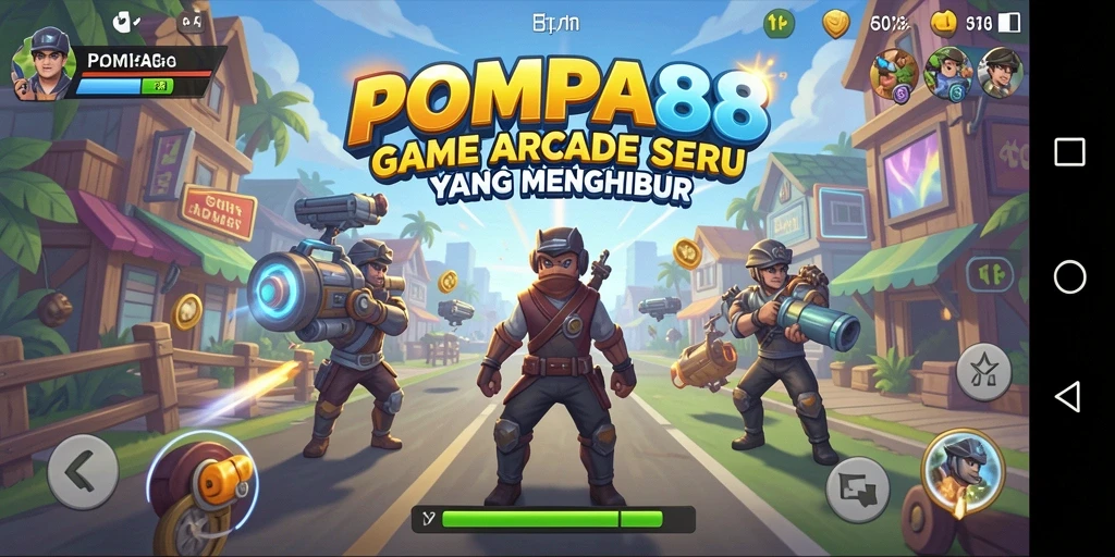 Tampilan gameplay seru dari POMPA88 yang menantang.