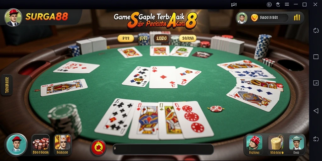 Gameplay seru Gaple di SURGA88 dengan teman-teman.